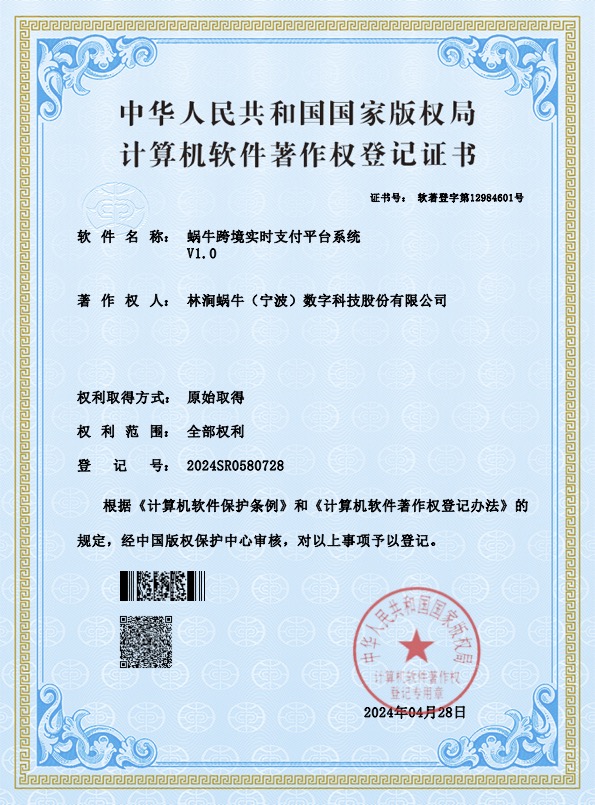 蜗牛跨境实时支付平台系统